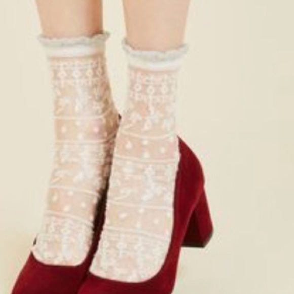 Late Spade ♠️ sheer Ankle Socks - Picture 7 of 8